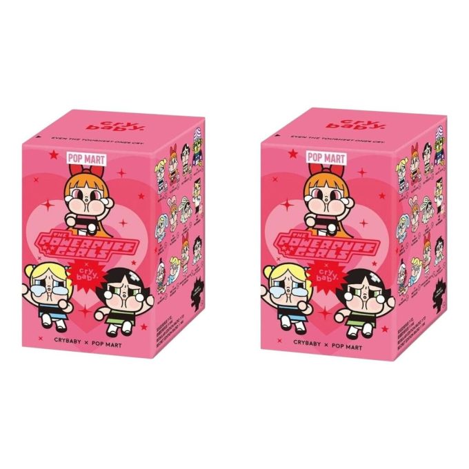 Figurine vinil Pop Mart x Powerpuff Girls CryBaby, cutie sigilată (2 cutii blind)
