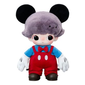 Geantă de pluș din vinil cu Mickey de la Pop Mart x Disney Dimoo World