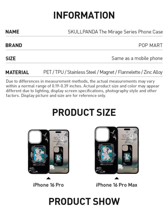 Husă de telefon SKULLPANDA Seria Mirage