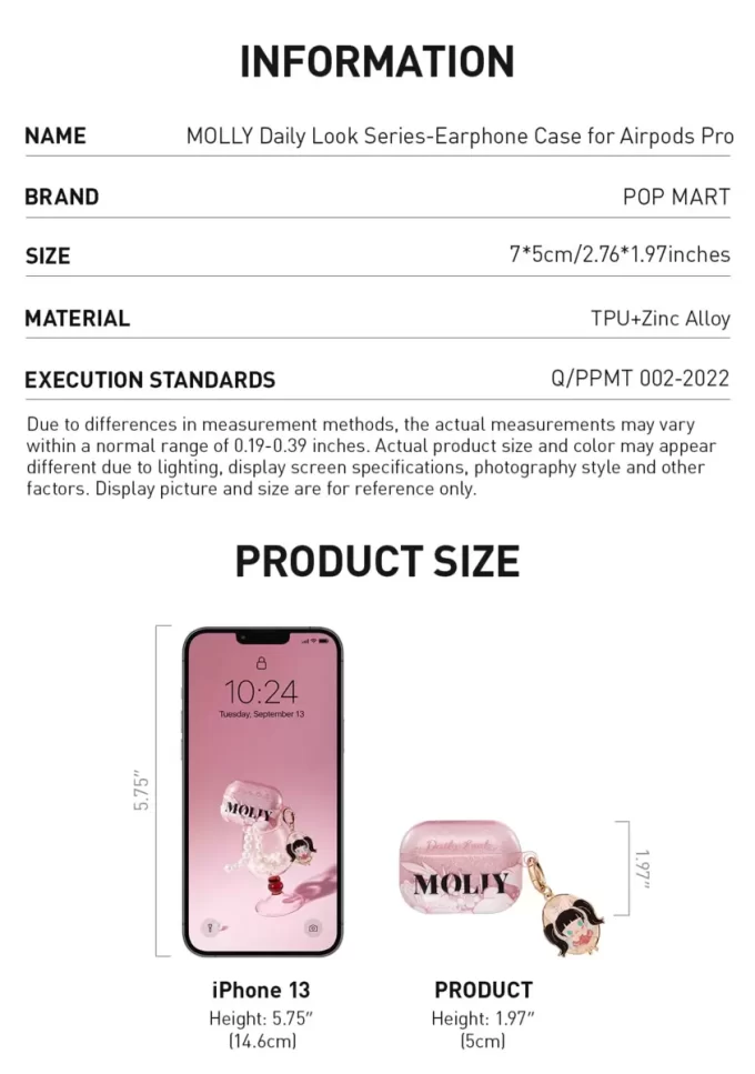 Husă pentru căști MOLLY Daily Look Series pentru Airpods Pro