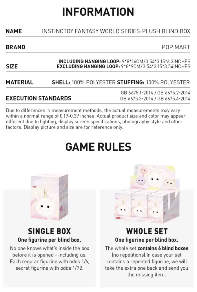 INSTINCTOY Fantasy World Series – Cutie de jaluzele de pluș INSTINCTOY Fantasy World Series – Cutie de jaluzele de pluș