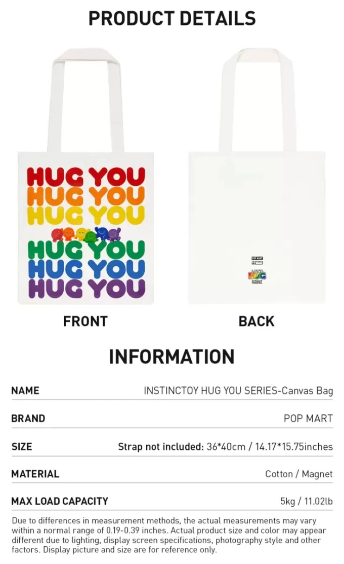 INSTINCTOY SERIA HUG YOU – Geantă de pânză