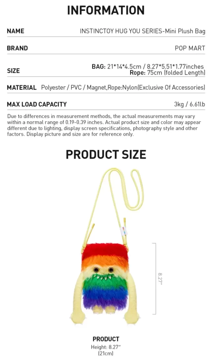 INSTINCTOY SERIA HUG YOU – Geantă mică de pluș INSTINCTOY SERIA HUG YOU – Geantă mică de pluș