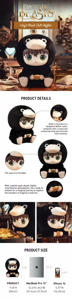 Jucărie de pluș din PVC Fantastic Beasts Niffler Jucărie de pluș din PVC Fantastic Beasts Niffler