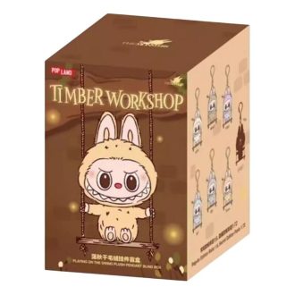 Labubu Monștrii Atelierul de Timber Jucându-se pe leagăn Pandantiv Pop Land Exclusive Cutie sigilată (1 cutie jaluzătoare)