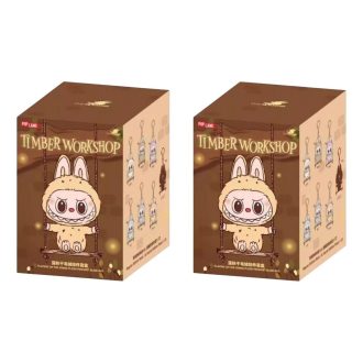 Labubu Monștrii Atelierul de Timber Jucându-se pe leagăn Pandantiv Pop Land Exclusive Cutie sigilată (2 cutii blind)