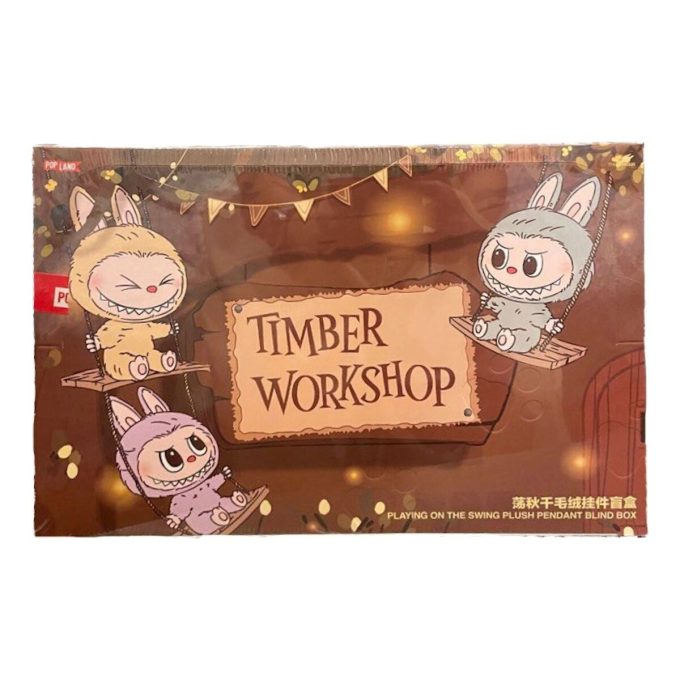 Labubu Monștrii Atelierul de Timber Jucându-se pe leagăn Pandantiv Pop Land Exclusive Cutie sigilată (6 cutii jaluzele)