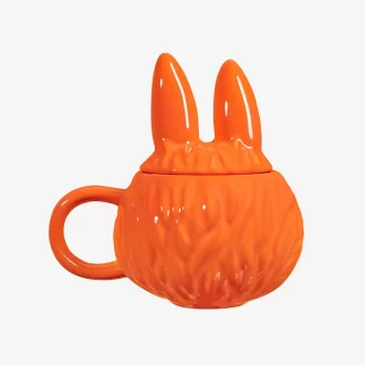 LABUBU Originals – Cană portocalie cu profil