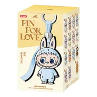 Labubu Pin for Love Pandantiv de pluș cu cutie sigilată (A-M) (1 cutie oarbă)
