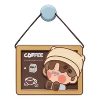 Magnet de frigider Pop Bean Coffee Factory „Pino Jelly Milk Coffee Lover”