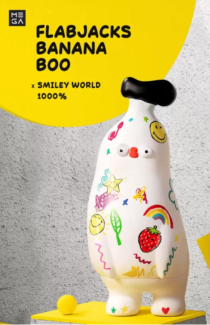 MEGA COLECȚIE 1000% FLABJACKS Banana Boo × Smiley
