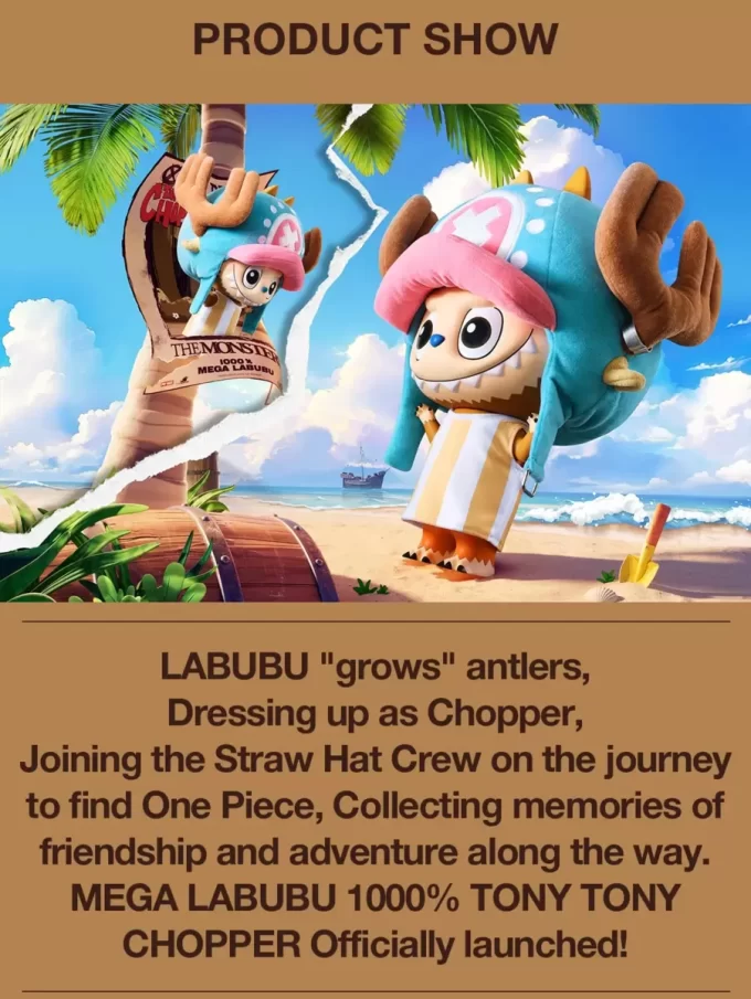 MEGA LABUBU 1000% TONY TONY CHOPPER