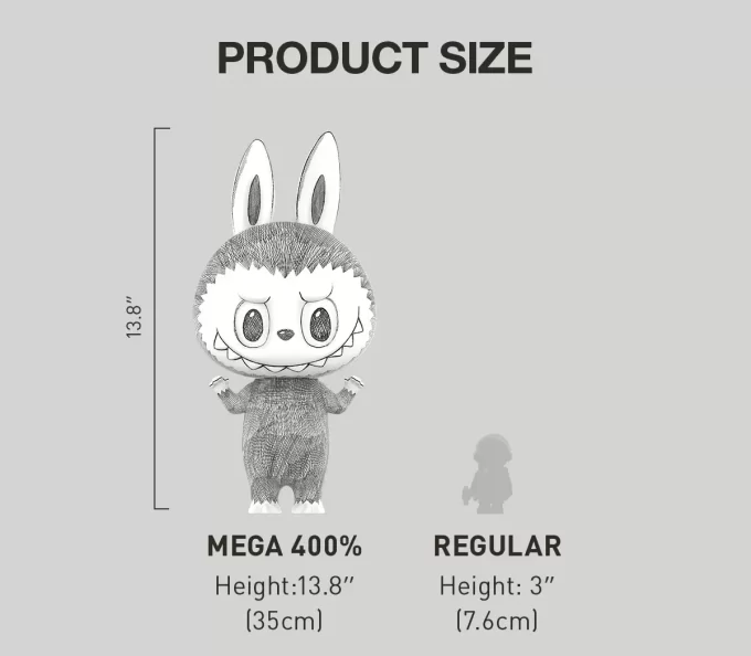MEGA LABUBU 400% Schiță MEGA LABUBU 400% Schiță
