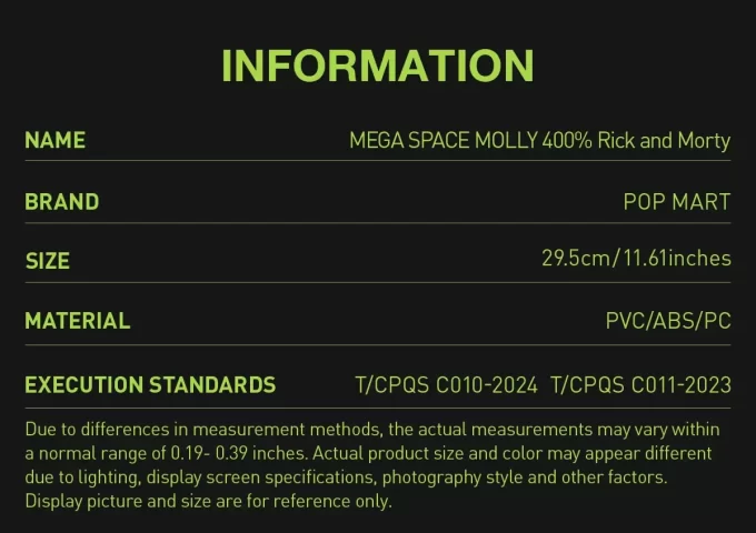 MEGA SPACE MOLLY 400% Rick și Morty