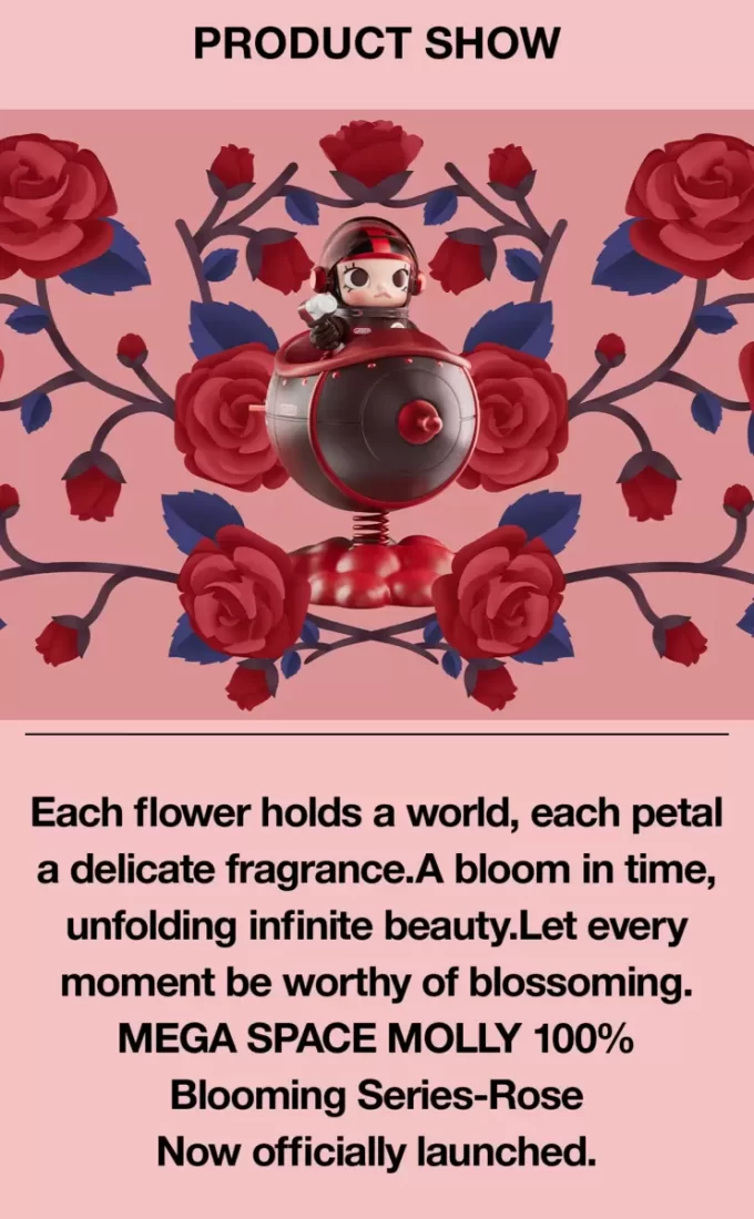 MEGA SPACE MOLLY Seria 100% Blooming – Trandafir