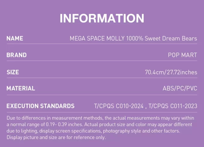 MEGA SPACE MOLLY Ursuleți 1000% Visuri Dulci