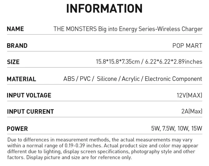 Încărcător wireless THE MONSTERS Big Into Energy Series Încărcător wireless THE MONSTERS Big Into Energy Series
