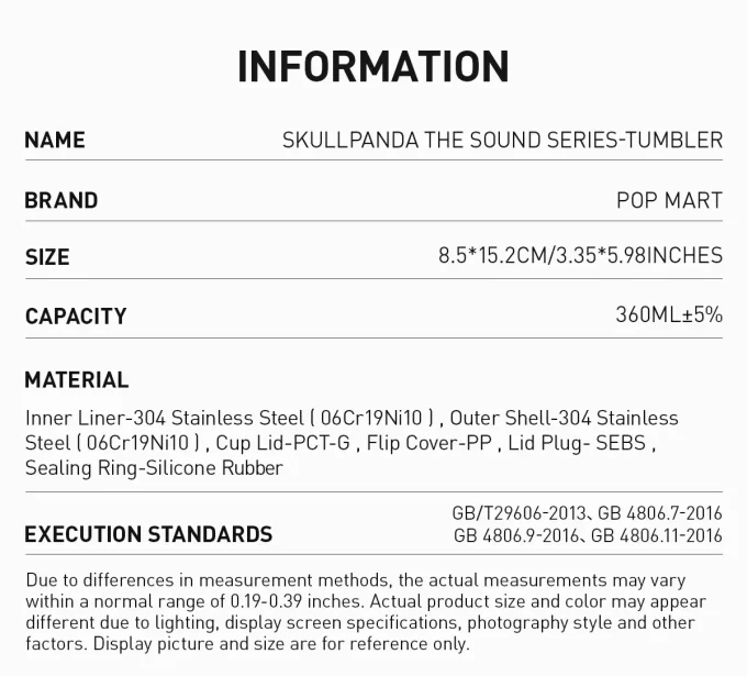 Pahar SKULLPANDA Seria Sound Pahar SKULLPANDA Seria Sound