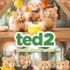 Pandantiv de pluș Ted2 cu ursuleț de pluș Pandantiv de pluș Ted2 cu ursuleț de pluș