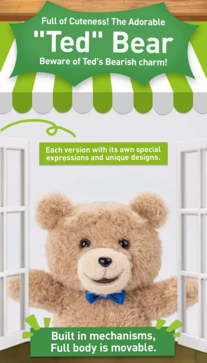 Pandantiv de pluș Ted2 cu ursuleț de pluș Pandantiv de pluș Ted2 cu ursuleț de pluș