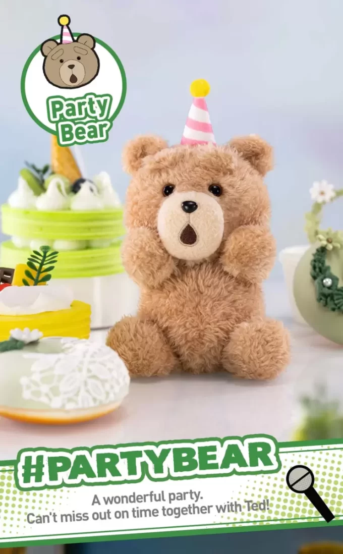 Pandantiv de pluș Ted2 cu ursuleț de pluș Pandantiv de pluș Ted2 cu ursuleț de pluș