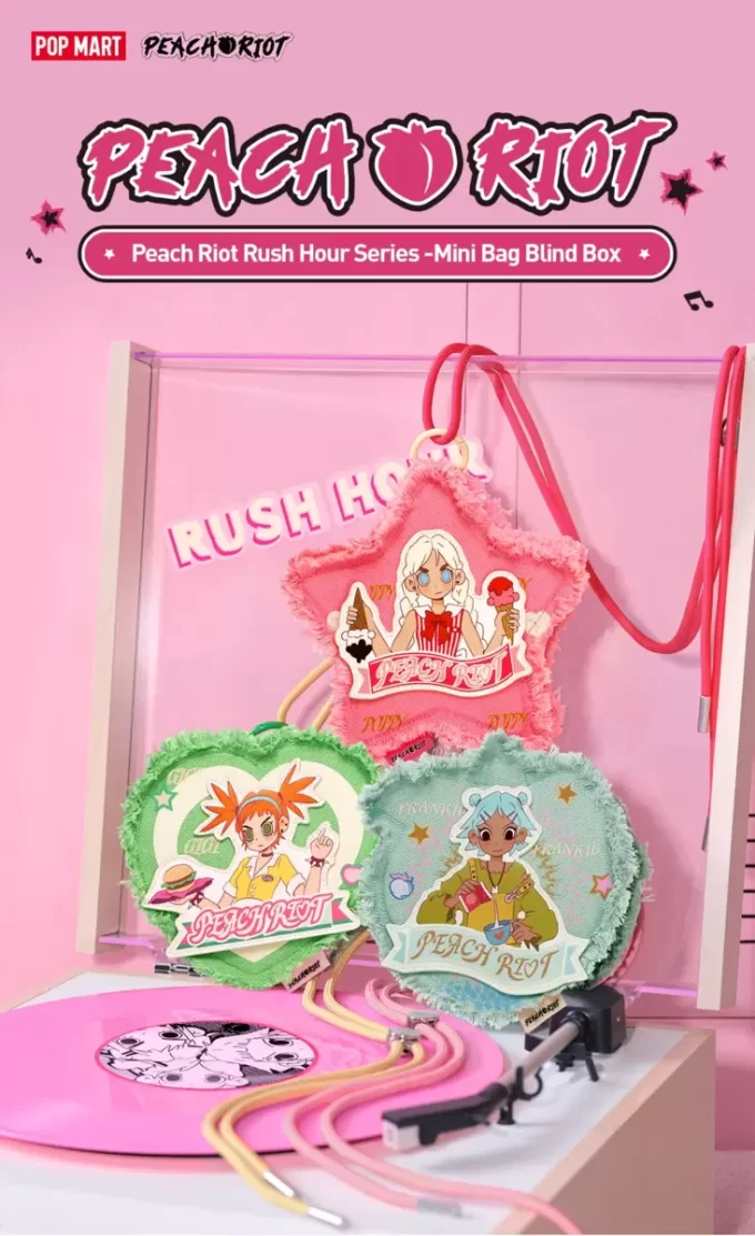 Peach Riot Rush Hour Series – Mini geantă cutie blindată Peach Riot Rush Hour Series – Mini geantă cutie blindată