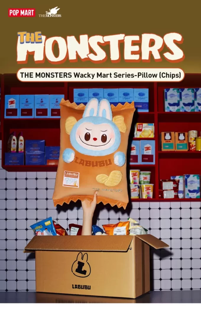 Pernă MONȘTRII Seria Wacky Mart (Chipsuri)