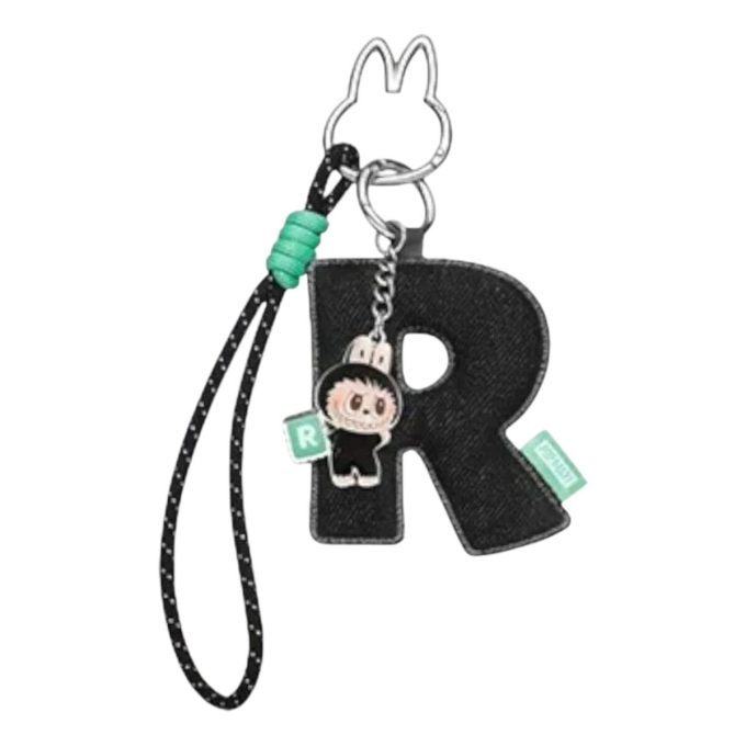 Pin Labubu pentru pandantiv scrisoare de dragoste „R”