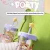 POP BEAN Paie de Petrecere în Pijama cu Dublu Strat, Paie Mișcătoare POP BEAN Paie de Petrecere în Pijama cu Dublu Strat, Paie Mișcătoare