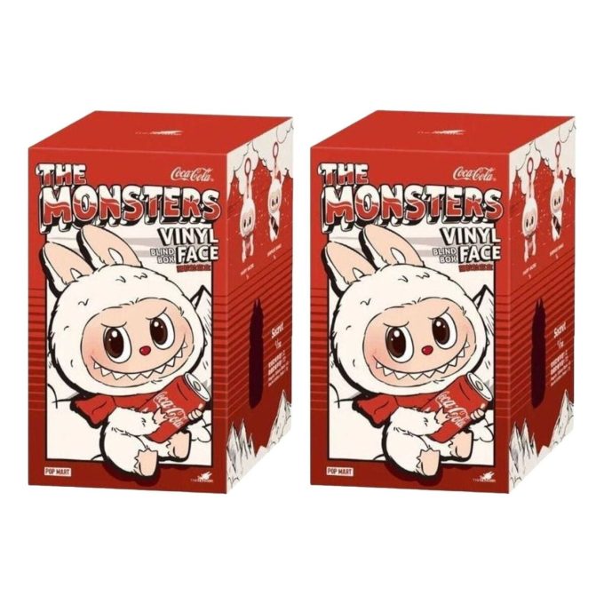Pop Mart x Coca Cola Monștrii Labubu Cutie Sigilată (2 Cutii Operă)