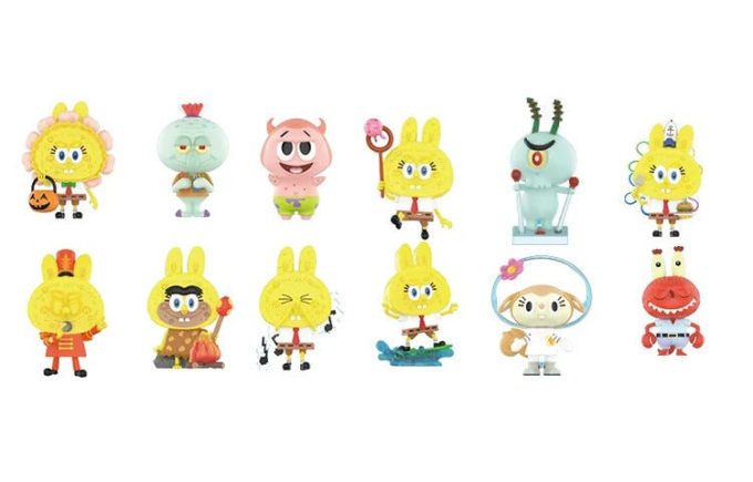 Pop Mart x Spongebob Monștrii Labubu Cutie Sigilată (2 Cutii Operculse)