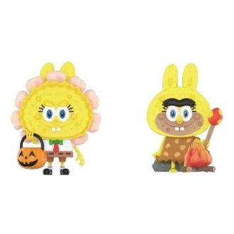 Pop Mart x Spongebob Monștrii Labubu „Jack O’ Lantern și comedie înainte”