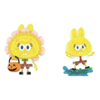 Pop Mart x Spongebob Monștrii Labubu „Jack O’Lantern și Surfing”