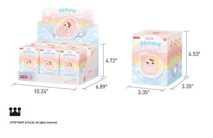 PUCKY BEANIE SERIA BUBBLE UP – Cutie de jaluzele cu pandantiv de pluș