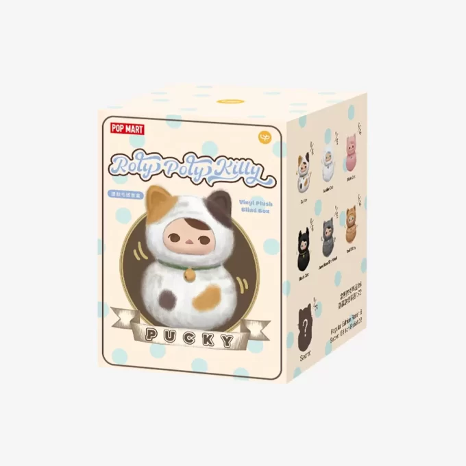 PUCKY Roly-Poly Kitty Series – Cutie de pluș din vinil