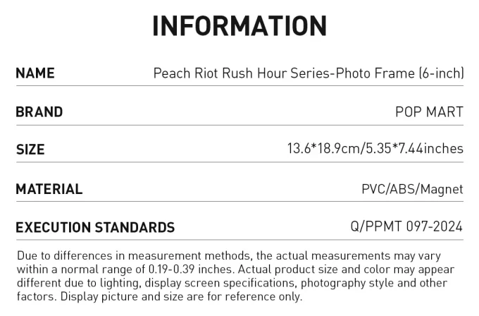 Ramă foto Peach Riot Rush Hour Series (6 inci)