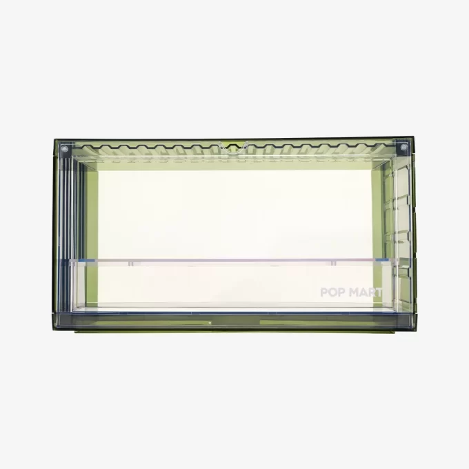 Recipient de afișare asamblat POP MART (verde transparent)