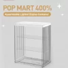 Recipient de afișare iluminat POP MART 400% asamblabil Recipient de afișare iluminat POP MART 400% asamblabil