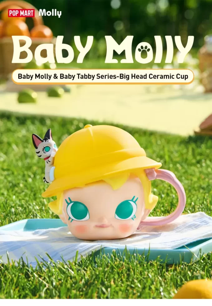 Seria Baby Molly și Baby Tabby – Cană ceramică cu cap mare