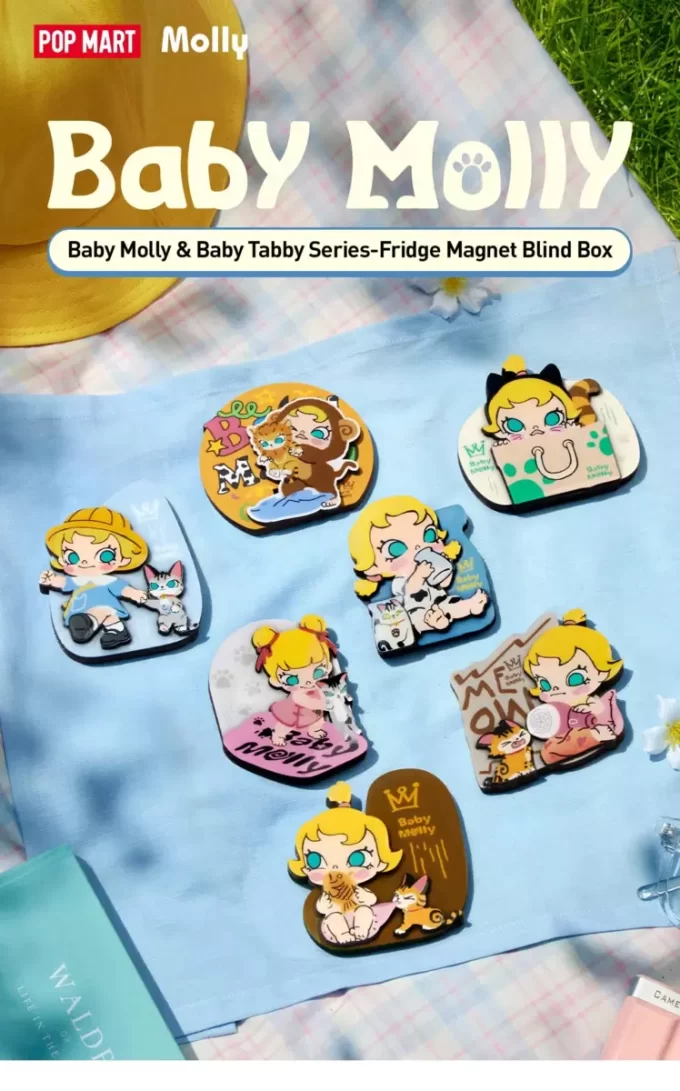 Seria Baby Molly și Baby Tabby – Cutie magnetică pentru frigider Seria Baby Molly și Baby Tabby – Cutie magnetică pentru frigider
