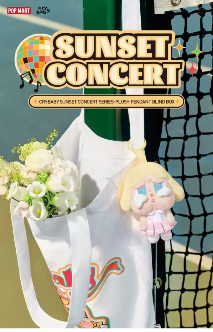 Seria Concert CRYBABY Sunset – Cutie de jaluzea cu pandantiv din pluș Seria Concert CRYBABY Sunset – Cutie de jaluzea cu pandantiv din pluș