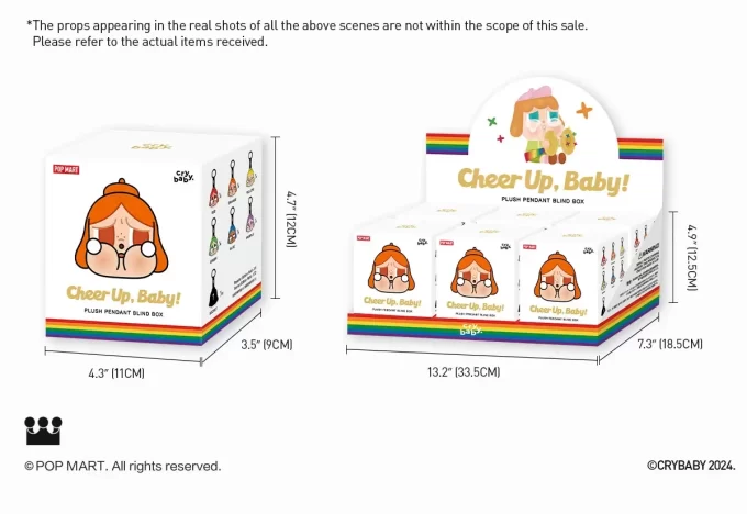 SERIA CRYBABY CHEER UP, BABY! – Cutie de jaluzele cu pandantiv de pluș