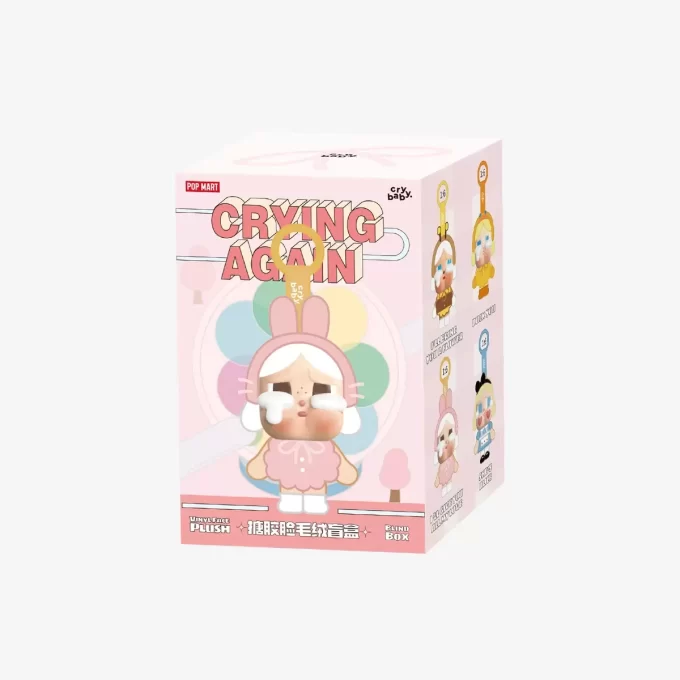 Seria CRYBABY Crying Again – Cutie de pluș cu față din vinil Seria CRYBABY Crying Again – Cutie de pluș cu față din vinil