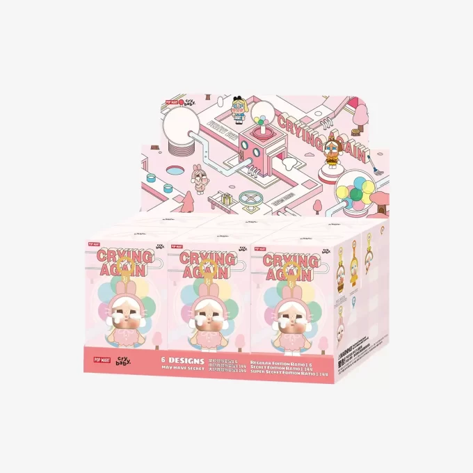 Seria CRYBABY Crying Again – Cutie de pluș cu față din vinil Seria CRYBABY Crying Again – Cutie de pluș cu față din vinil