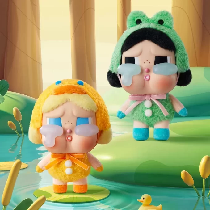 Seria CRYBABY Crying Again – Cutie de pluș cu față din vinil Seria CRYBABY Crying Again – Cutie de pluș cu față din vinil