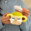 Seria CRYBABY Sad Club – Cană ceramică (Aurie)