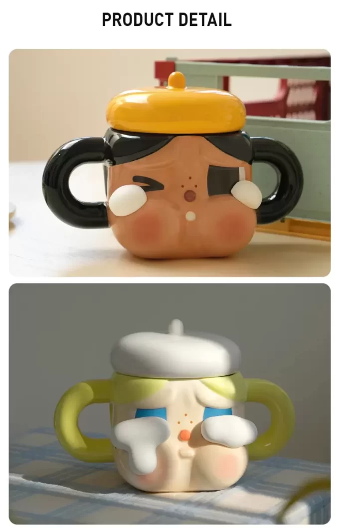 Seria CRYBABY Sad Club – Cană ceramică (maro)