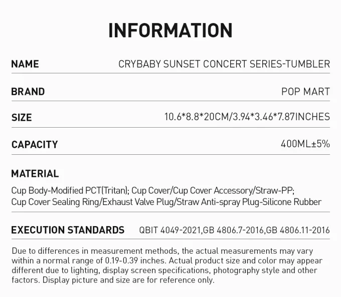 Seria de concerte CRYBABY Sunset – Pahar Seria de concerte CRYBABY Sunset – Pahar