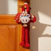 Seria de sărbători de Anul Nou a șarpelui bogat – decorațiune de ușă din pluș LABUBU