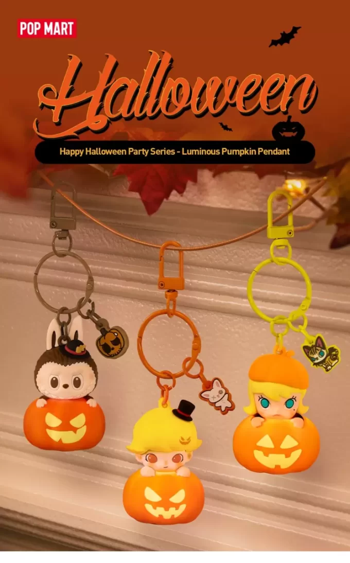 Seria Happy Halloween Party – Pandantiv luminos cu dovleac